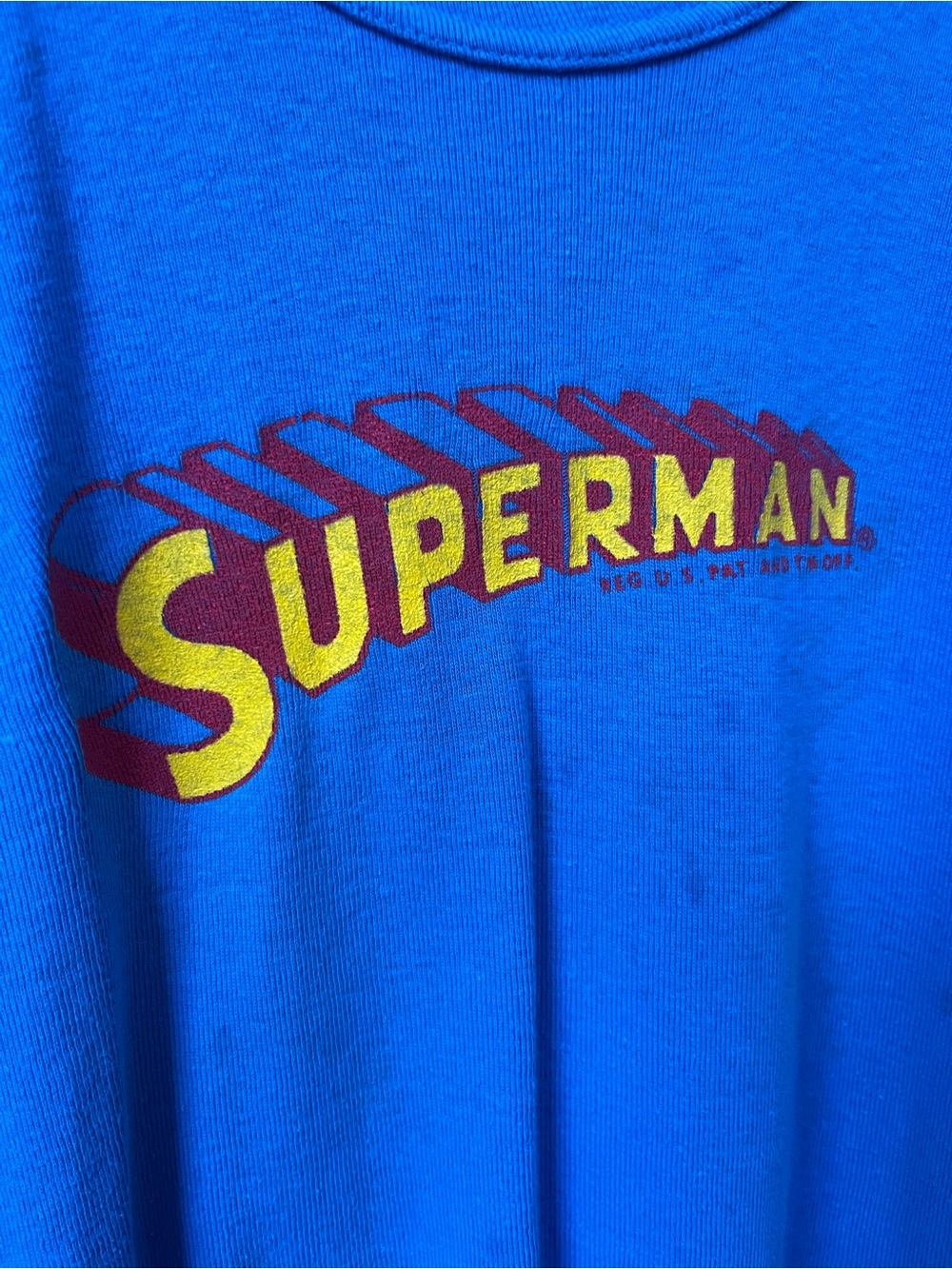 Vintage 60s 70s Superman Single Stitch Cotton T Shirt - Picture 2 of 8